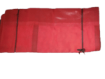84" X 22' Seatbelt Reinforced Swing Arm Dump Tarp with Pocket End - Red