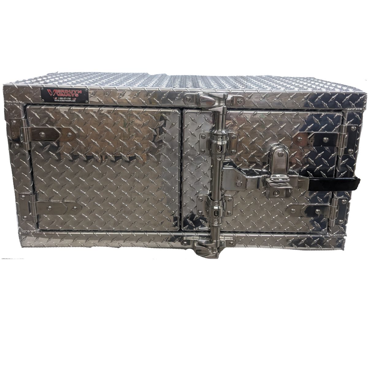 18”x 18”x 48” Verduyn Storage Box - Checker Plated