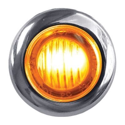 TLED B2A MARQUEUR AMBRÉ DE TROIS QUARTS DE POUCE ROND LED LUMIÈRE TRUX