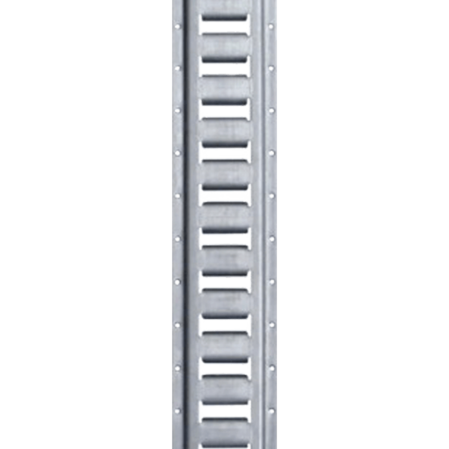 E-Clip Logistic Track - Horizontal - 10' Long - Galvanized