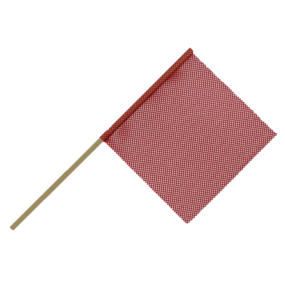 ACF10122 Drapeau d’avertissement de cheville en bois de trois quarts de pouce rouge 2 2