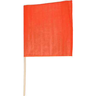 Drapeau orange ACFDLONG avec cheville 2