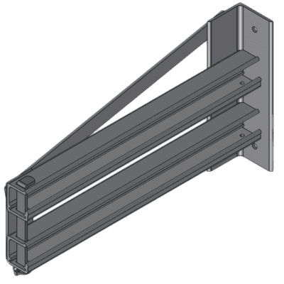 Cintre de rampe double 8' - Gauche