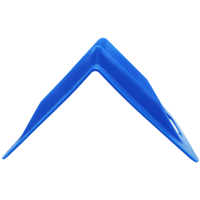 cecpplstb 12in large blue plastic corner guard side 1200