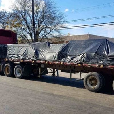 heavy duty 2 piece steel tarp set – 4′ drops