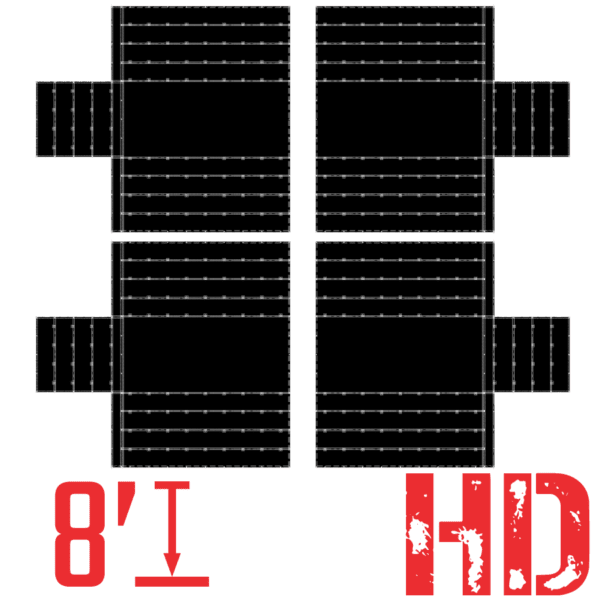 talu4p 4 piece heavy duty lumber tarp set