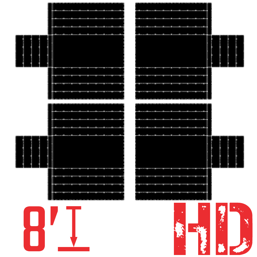 Talu4P Ensemble de 4 bâches en bois robustes