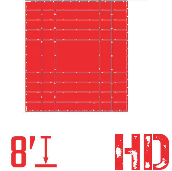 talumidblk 24 21 heavy duty lumber tarp red