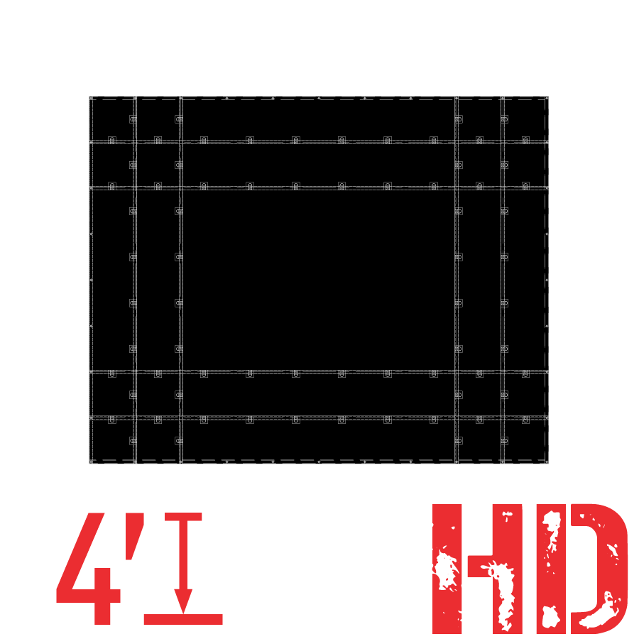 TAST1620BLK 16 20 Bâche en acier