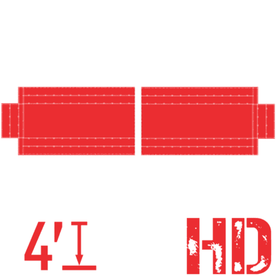 tast2p 2 piece heavy duty steel tarp set red