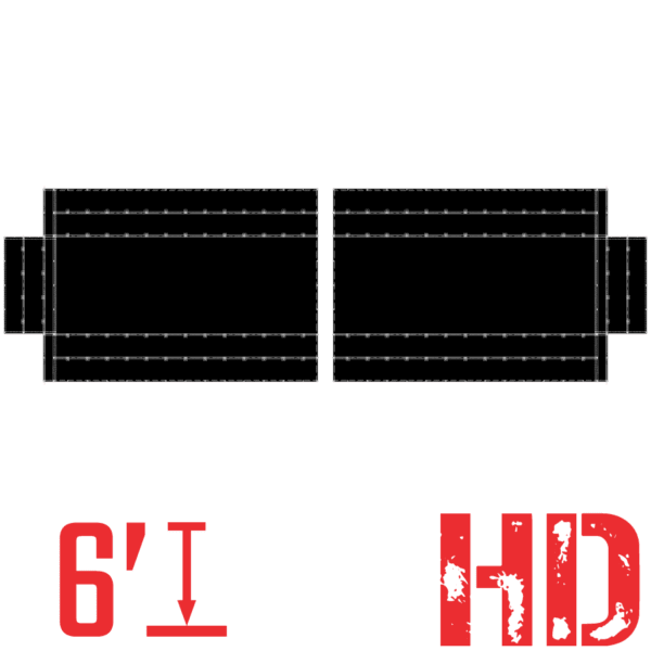 tast2p6 2 piece heavy duty steel tarp set 6 ft drops