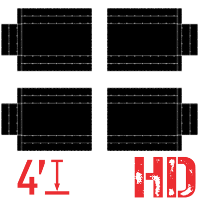 tast4p 4 piece heavy duty steel tarp set