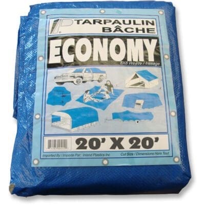 Taut2020 20x20 Ensemble de bâche économique bleue