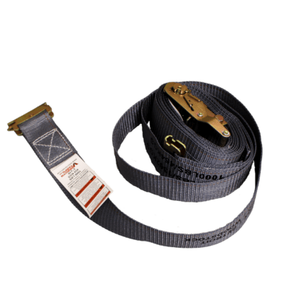 Sangle à cliquet de 2 po x 16 pi avec raccord E-Track
