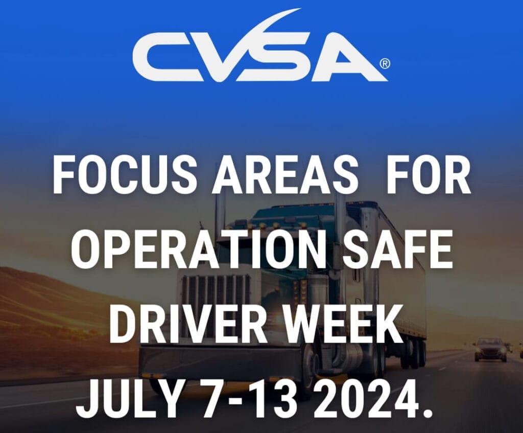 Safe Driver Week Focus areas