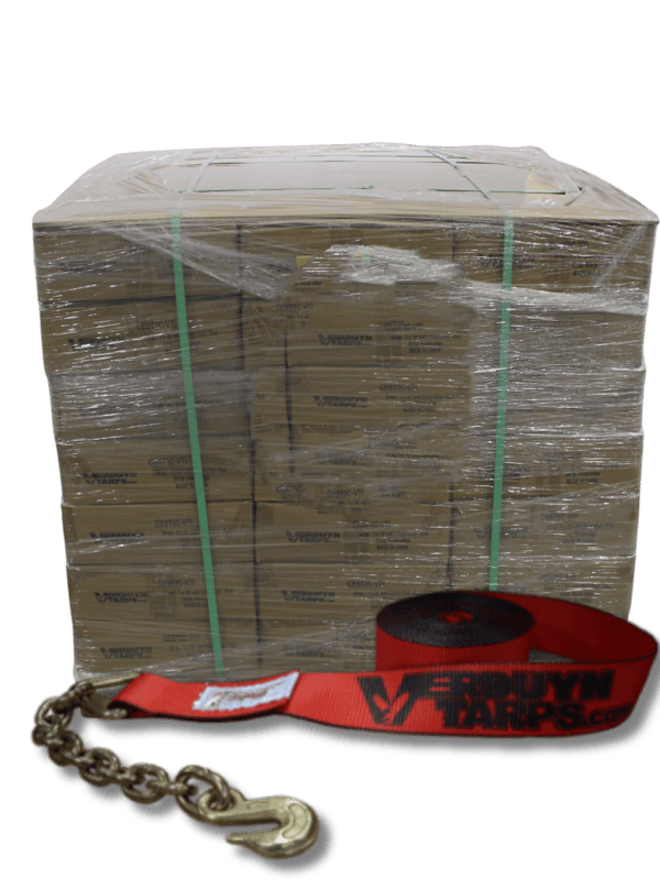 CEST3C 3in chain end winch strap top Skid