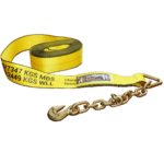 Strap - 3 x 30' with Chain End - Yellow Strap